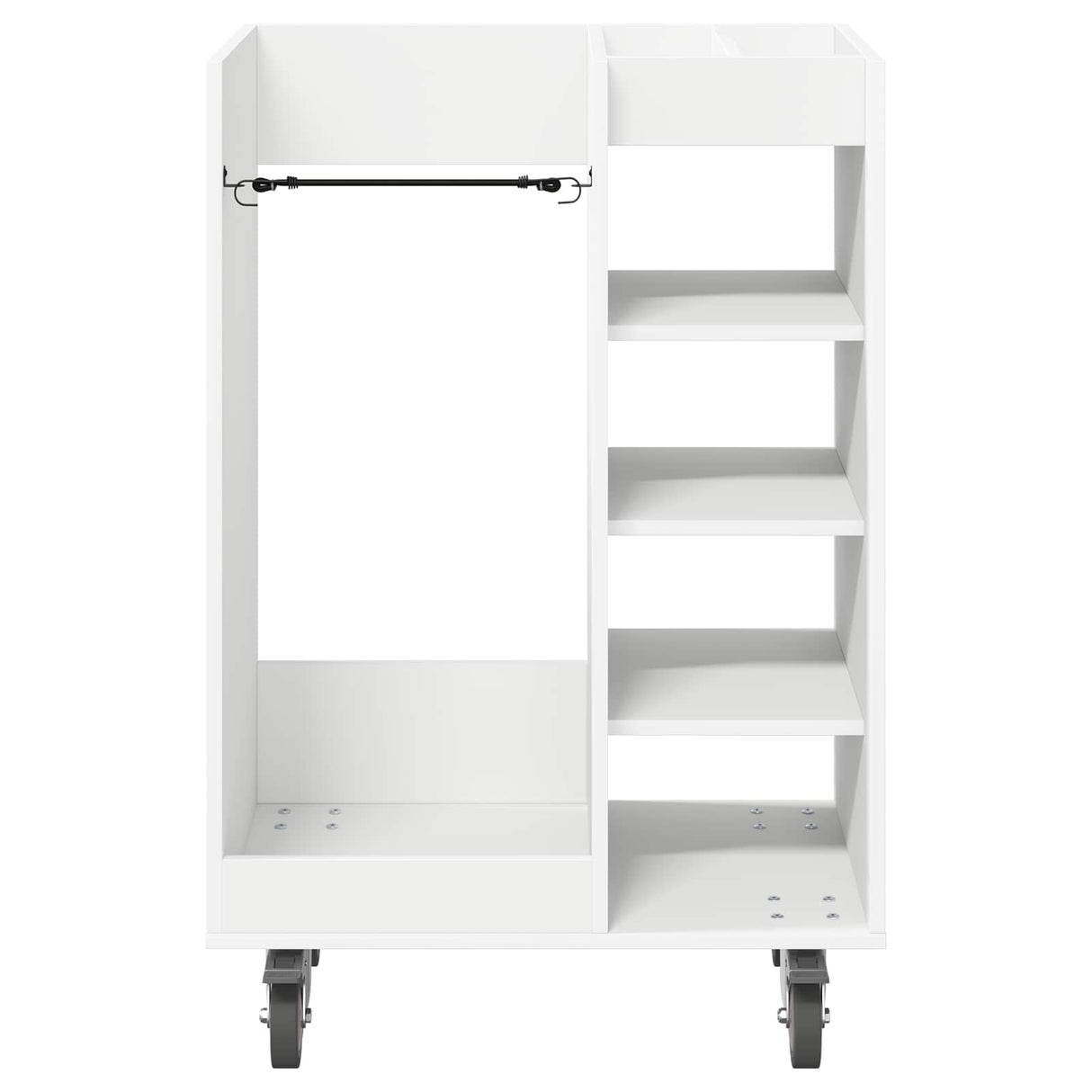 vidaXL Golfkast met wiel Effen Wit 65 x 45 x 98 cm