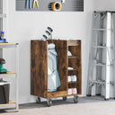 vidaXL Golfkast met wiel Effen Wit 65 x 45 x 98 cm