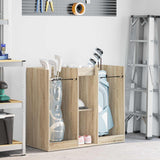 vidaXL Golfkast met wiel Effen Wit 65 x 45 x 98 cm