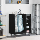 vidaXL Golfkast met wiel Effen Wit 65 x 45 x 98 cm