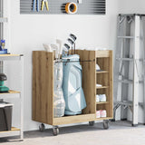 vidaXL Golfkast met wiel Effen Wit 65 x 45 x 98 cm