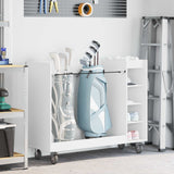 vidaXL Golfkast met wiel Effen Wit 65 x 45 x 98 cm