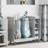 vidaXL Golfkast met wiel Effen Wit 65 x 45 x 98 cm