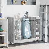 vidaXL Golfkast met wiel Effen Wit 65 x 45 x 98 cm