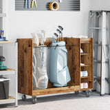 vidaXL Golfkast met wiel Effen Wit 65 x 45 x 98 cm