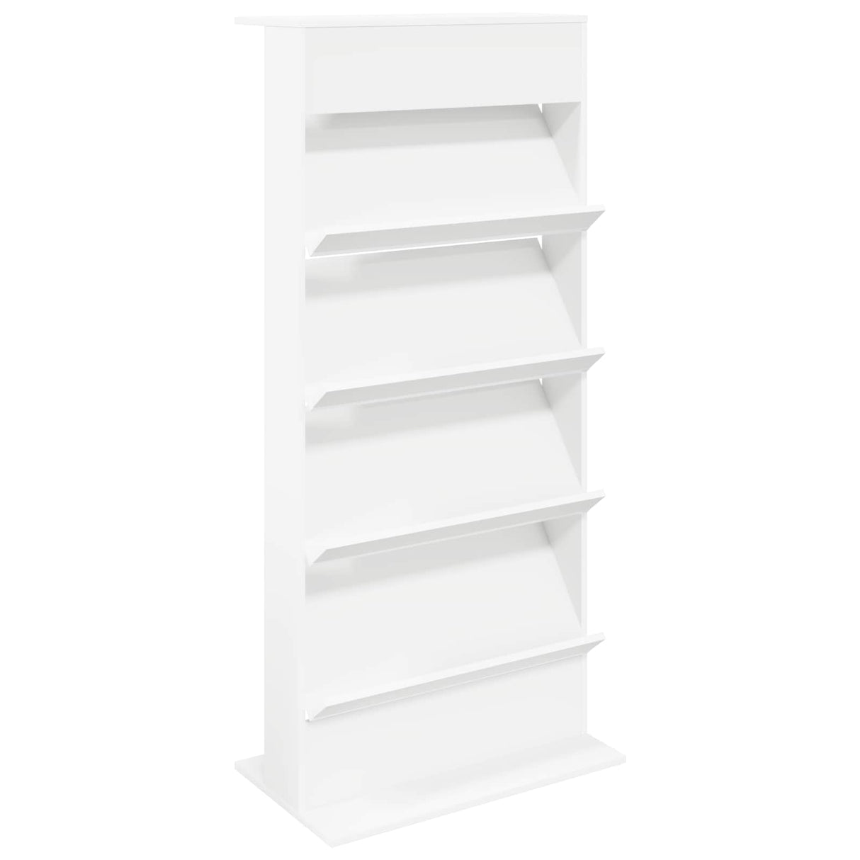 vidaXL Tijdschriftenrek Zwart Eiken 70 x 41 x 156 cm Bewerkt hout