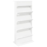 vidaXL Tijdschriftenrek Zwart Eiken 70 x 41 x 156 cm Bewerkt hout