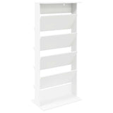 vidaXL Tijdschriftenrek Zwart Eiken 70 x 41 x 156 cm Bewerkt hout