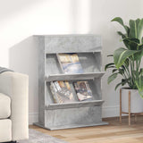 vidaXL Tijdschriftenrek Zwart Eiken 70 x 41 x 156 cm Bewerkt hout