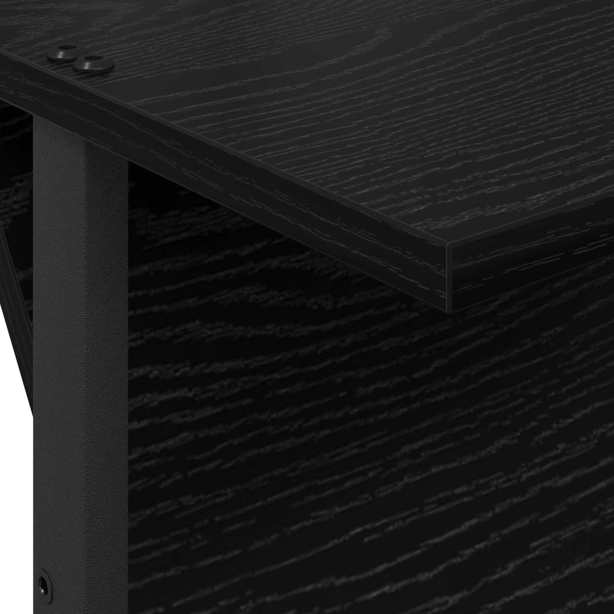 vidaXL Tijdschriftenrek Zwart Eiken 68 x 40 x 123.5 cm Bewerkt hout