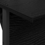 vidaXL Tijdschriftenrek Zwart Eiken 68 x 40 x 123.5 cm Bewerkt hout