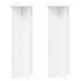 vidaXL Plantenstand 2 pcs Zwart 40 x 40 x 80 cm Bewerkt hout