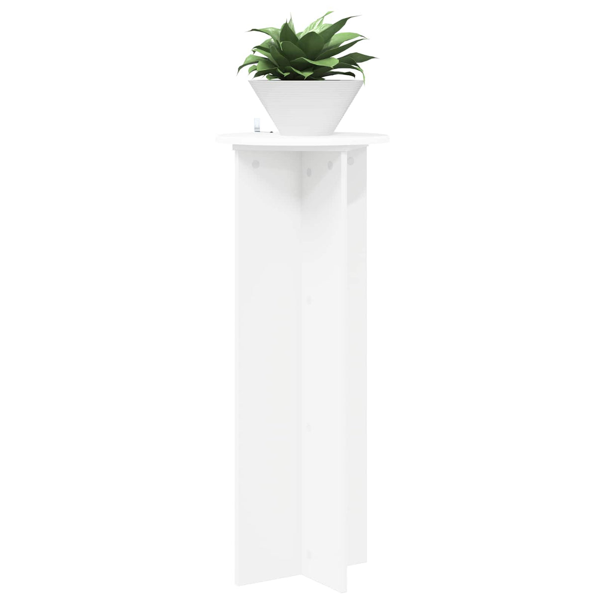 vidaXL Plantenstand 2 pcs Zwart 40 x 40 x 80 cm Bewerkt hout