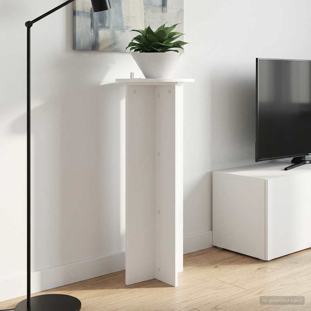 vidaXL Plantenstand 2 pcs Zwart 40 x 40 x 80 cm Bewerkt hout