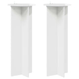 vidaXL Plantenstand 2 pcs Zwart 40 x 40 x 80 cm Bewerkt hout