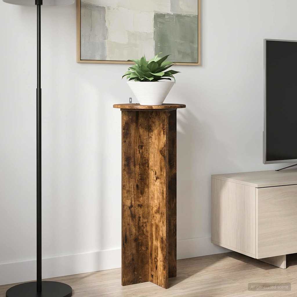 vidaXL Plantenstand 2 pcs Zwart 40 x 40 x 80 cm Bewerkt hout