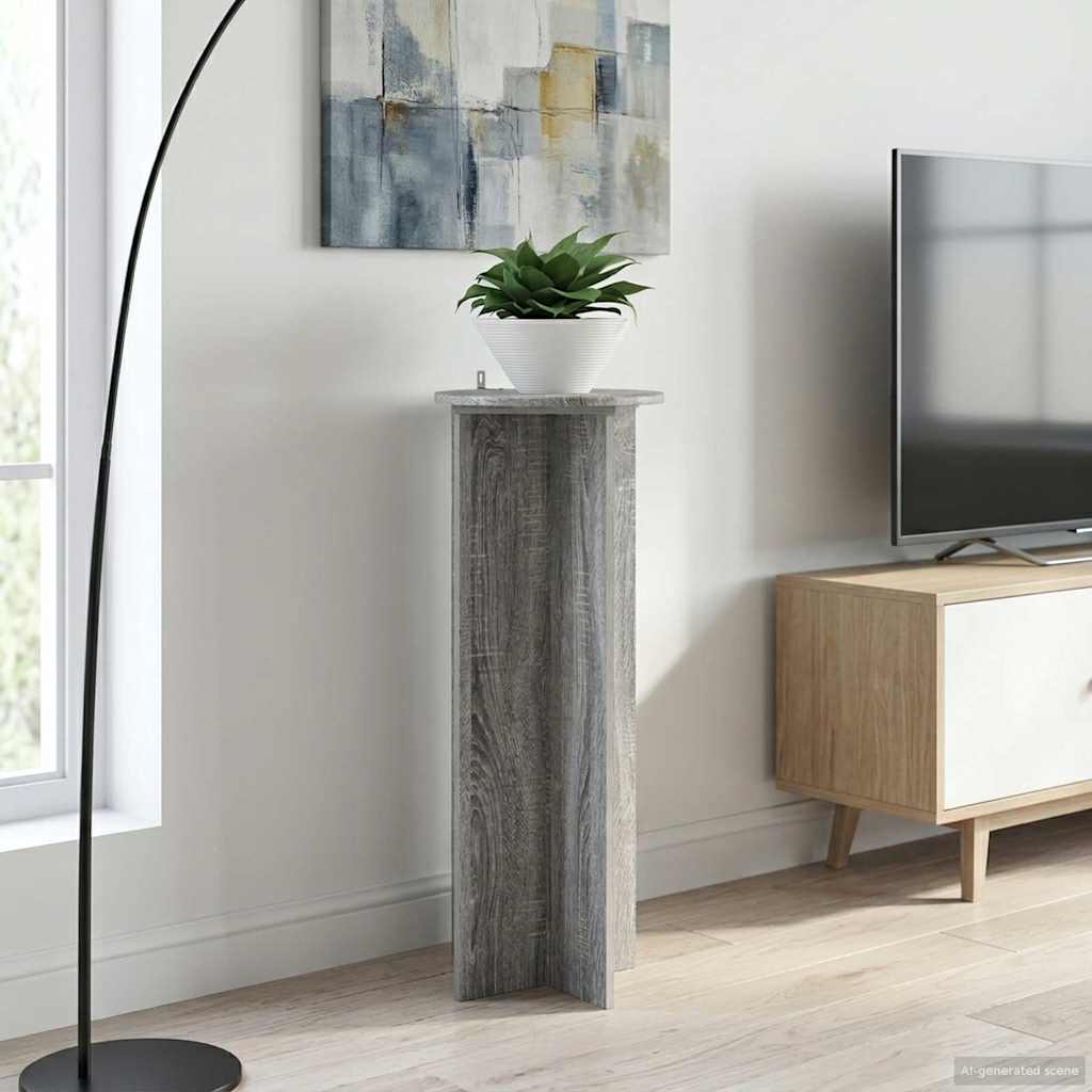 vidaXL Plantenstand 2 pcs Zwart 40 x 40 x 80 cm Bewerkt hout