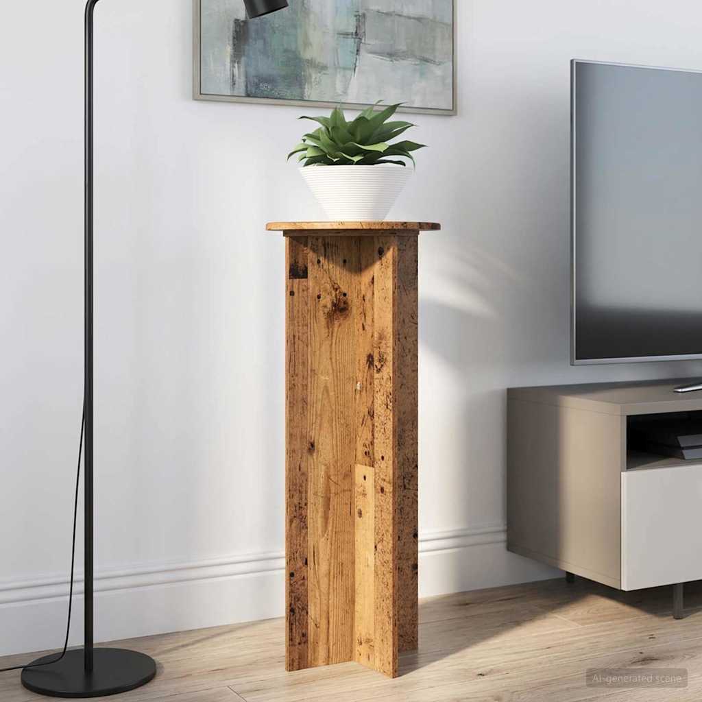 vidaXL Plantenstand 2 pcs Zwart 40 x 40 x 80 cm Bewerkt hout