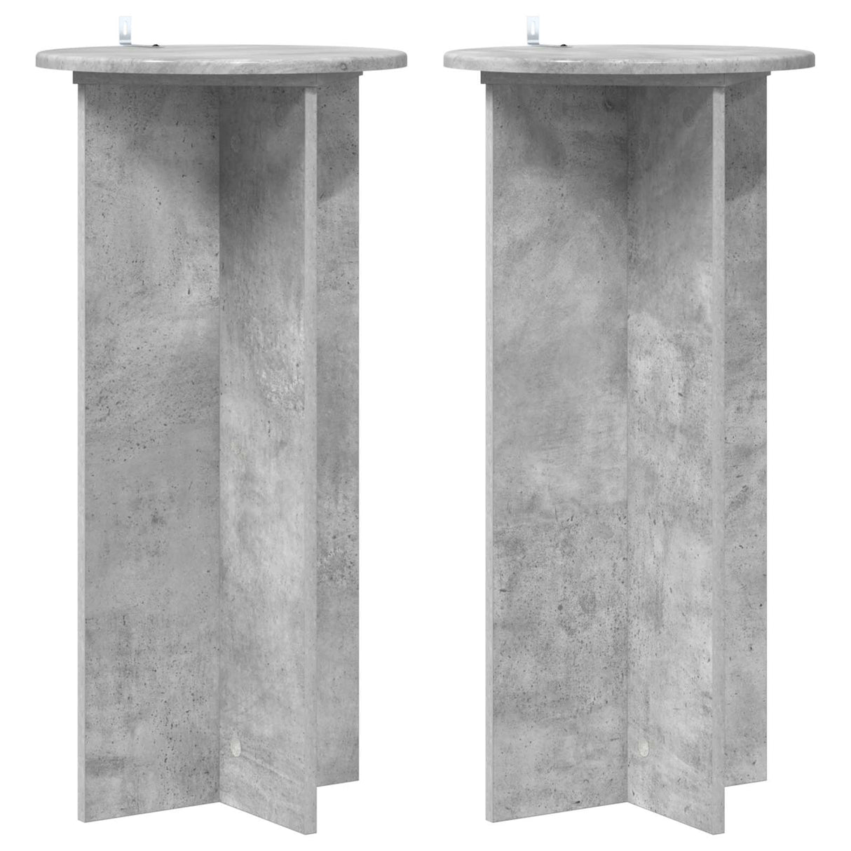 vidaXL Plantenstand 2 pcs Zwart 40 x 40 x 80 cm Bewerkt hout
