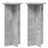 vidaXL Plantenstand 2 pcs Zwart 40 x 40 x 80 cm Bewerkt hout