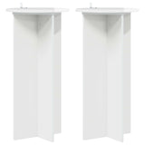 vidaXL Plantenstand 2 pcs Zwart 40 x 40 x 80 cm Bewerkt hout