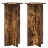 vidaXL Plantenstand 2 pcs Zwart 40 x 40 x 80 cm Bewerkt hout