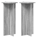 vidaXL Plantenstand 2 pcs Zwart 40 x 40 x 80 cm Bewerkt hout