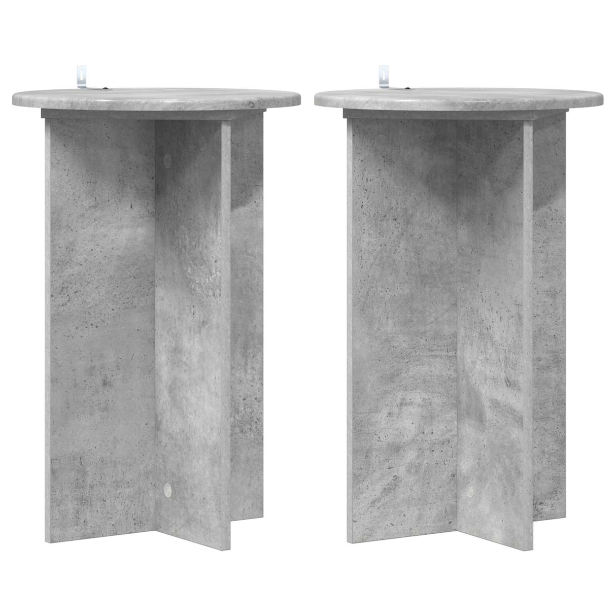 vidaXL Plantenstand 2 pcs Zwart 40 x 40 x 80 cm Bewerkt hout