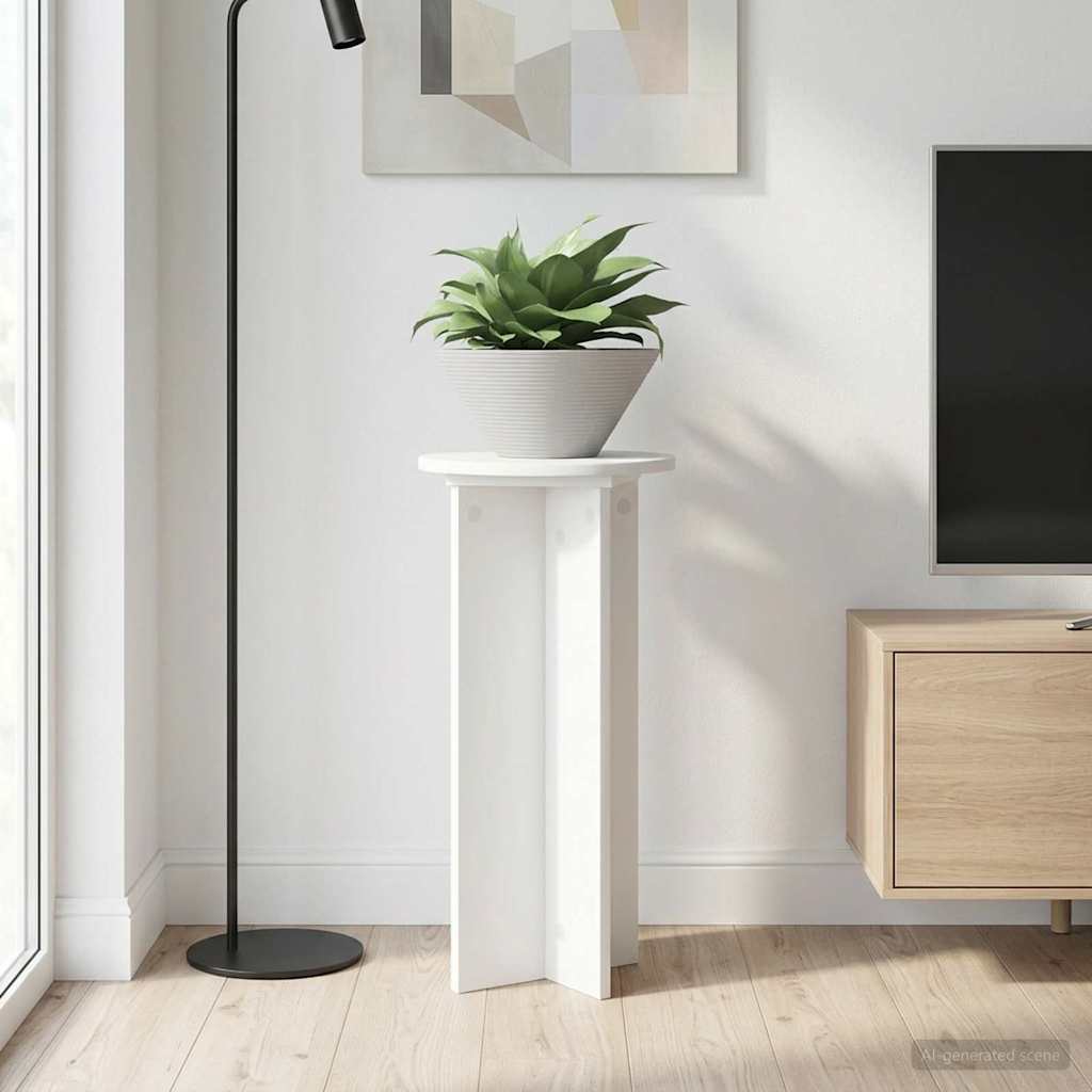vidaXL Plantenstand 2 pcs Zwart 40 x 40 x 80 cm Bewerkt hout