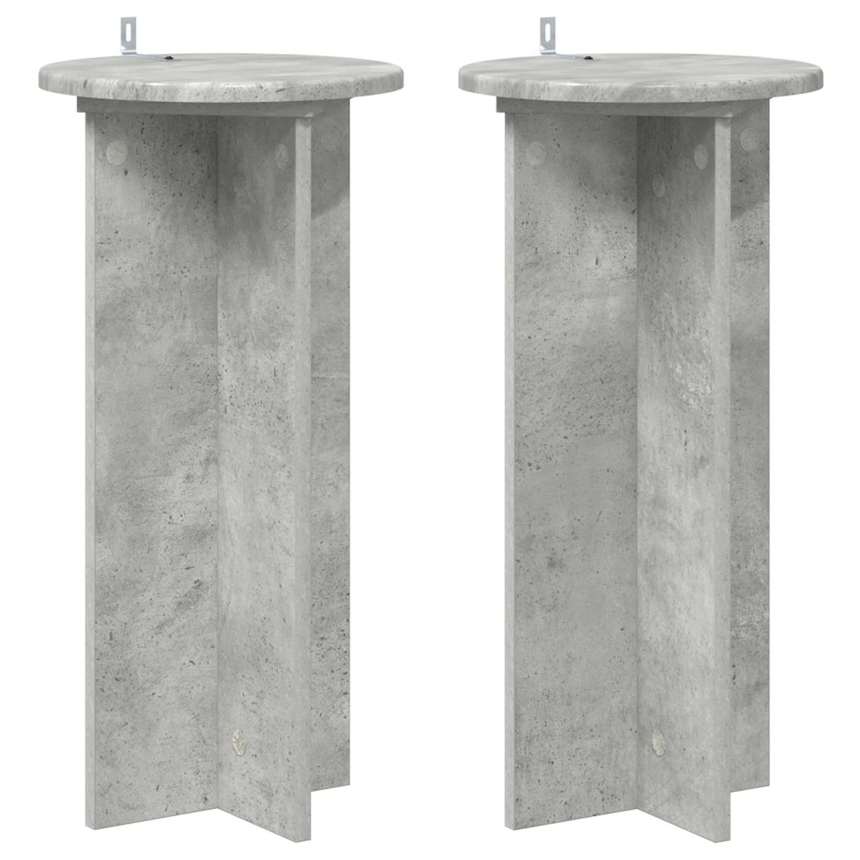 vidaXL Plantenstand 2 pcs Zwart 40 x 40 x 80 cm Bewerkt hout