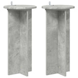 vidaXL Plantenstand 2 pcs Zwart 40 x 40 x 80 cm Bewerkt hout