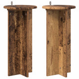 vidaXL Plantenstand 2 pcs Zwart 40 x 40 x 80 cm Bewerkt hout