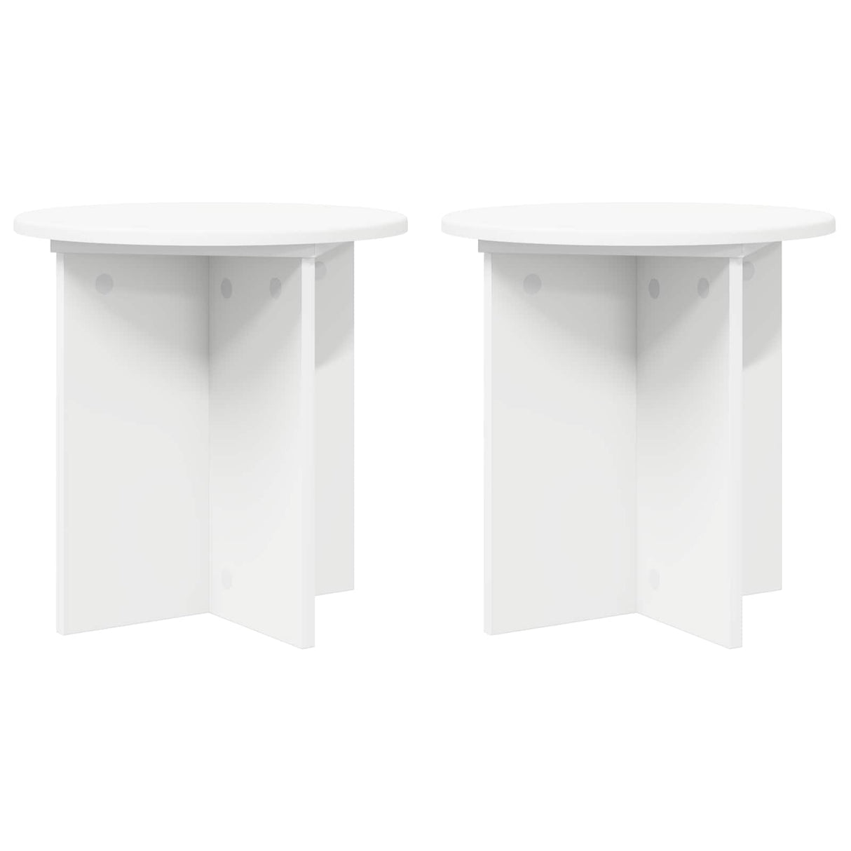 vidaXL Plantenstand 2 pcs Zwart 40 x 40 x 80 cm Bewerkt hout