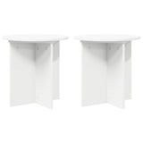 vidaXL Plantenstand 2 pcs Zwart 40 x 40 x 80 cm Bewerkt hout