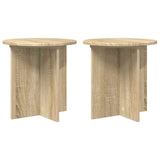 vidaXL Plantenstand 2 pcs Zwart 40 x 40 x 80 cm Bewerkt hout