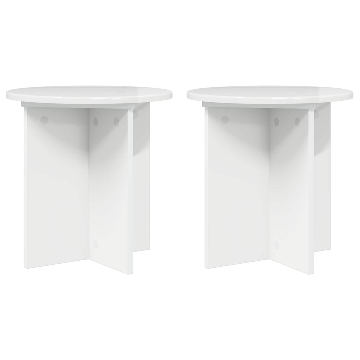 vidaXL Plantenstand 2 pcs Zwart 40 x 40 x 80 cm Bewerkt hout