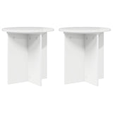 vidaXL Plantenstand 2 pcs Zwart 40 x 40 x 80 cm Bewerkt hout