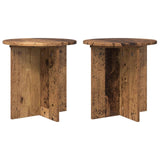 vidaXL Plantenstand 2 pcs Zwart 40 x 40 x 80 cm Bewerkt hout