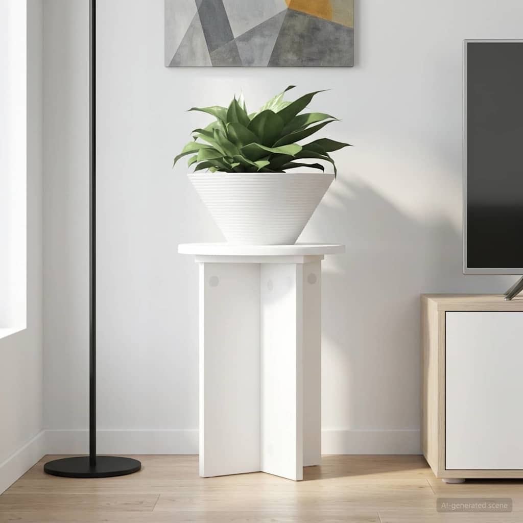 vidaXL Plantenstand 2 pcs Zwart 40 x 40 x 80 cm Bewerkt hout