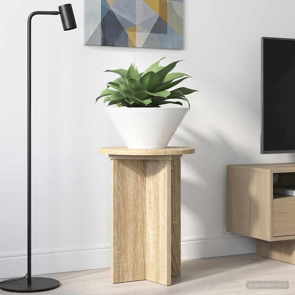 vidaXL Plantenstand 2 pcs Zwart 40 x 40 x 80 cm Bewerkt hout