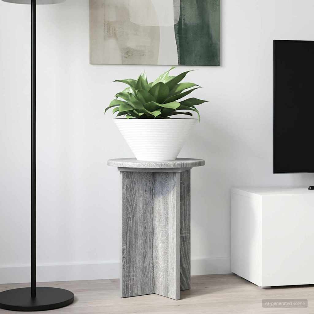 vidaXL Plantenstand 2 pcs Zwart 40 x 40 x 80 cm Bewerkt hout