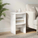 vidaXL Sideboard White Ø40 x 50 cm Engineered Wood