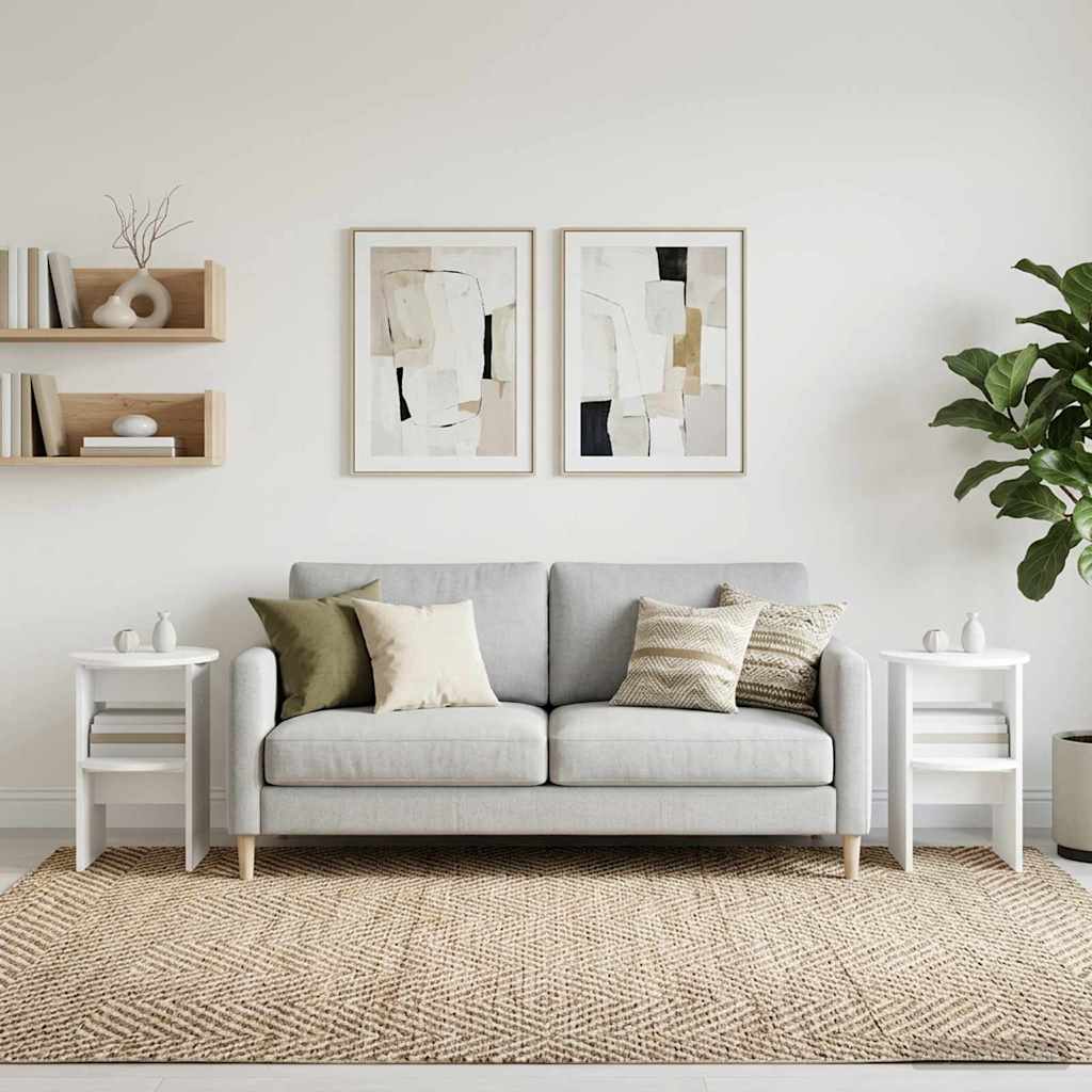 vidaXL Sideboard White Ø40 x 50 cm Engineered Wood