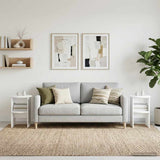 vidaXL Sideboard White Ø40 x 50 cm Engineered Wood