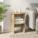 vidaXL Sideboard White Ø40 x 50 cm Engineered Wood
