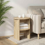 vidaXL Sideboard White Ø40 x 50 cm Engineered Wood