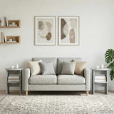vidaXL Sideboard White Ø40 x 50 cm Engineered Wood