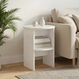 vidaXL Sideboard White Ø40 x 50 cm Engineered Wood