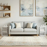 vidaXL Sideboard White Ø40 x 50 cm Engineered Wood