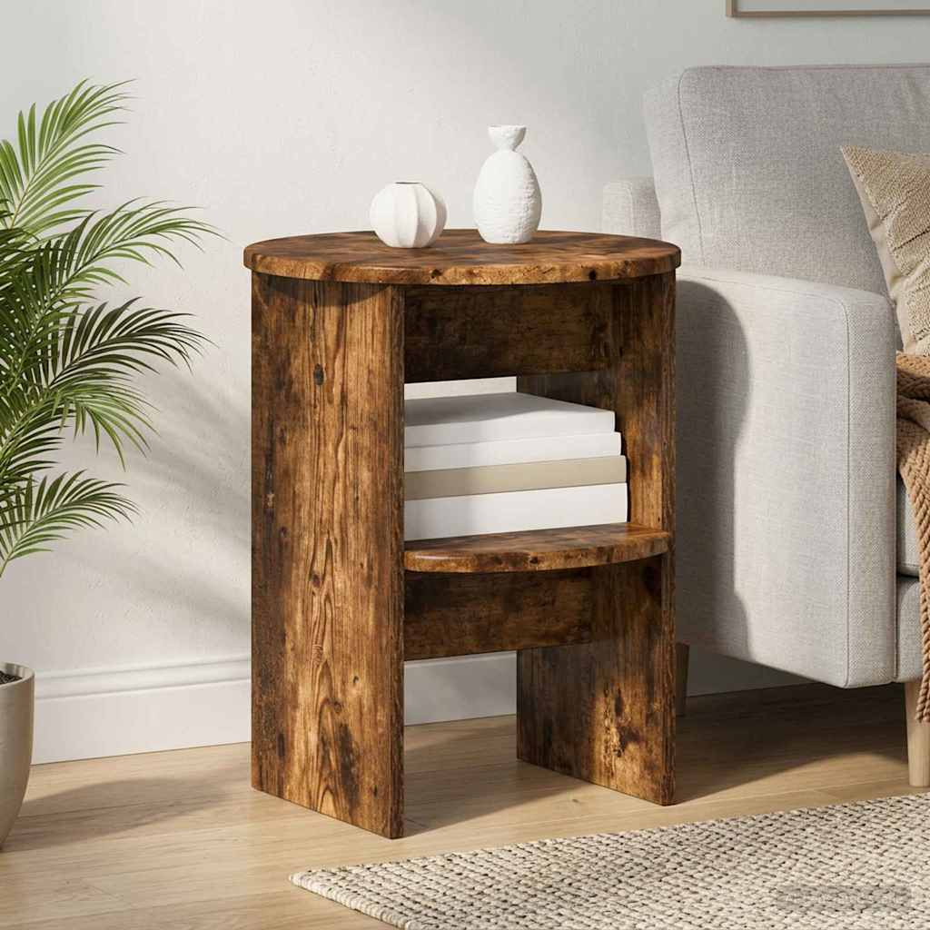 vidaXL Sideboard White Ø40 x 50 cm Engineered Wood